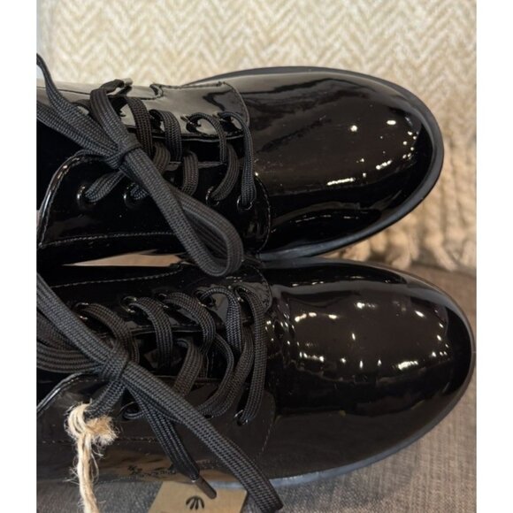 Steve Madden Size 9 Persey Loafer Oxford Shoes Platform Heel Chunky Black - Picture 6 of 13